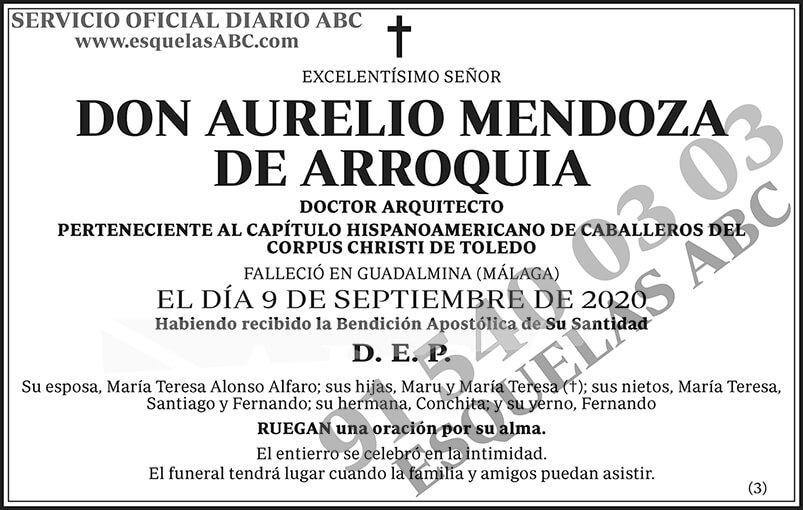 Aurelio Mendoza de Arroquia