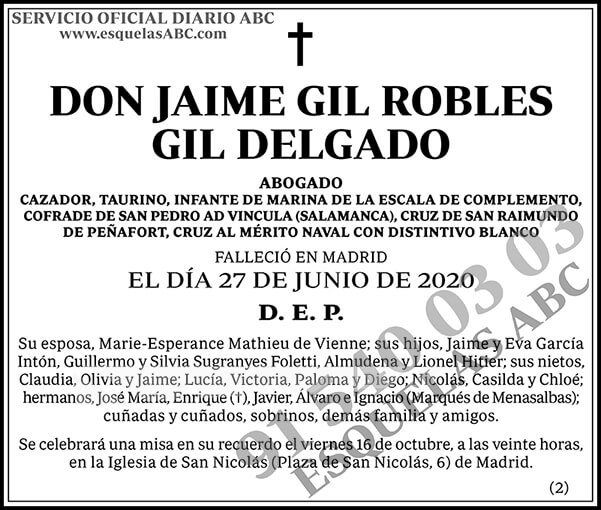 Jaime Gil Robles Gil Delgado