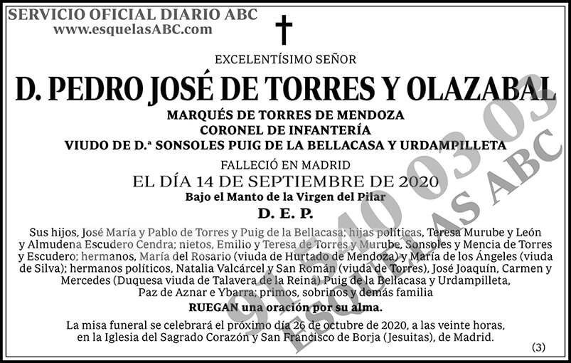 Pedro José de Torres y Olazabal