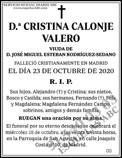 Cristina Calonje Valero