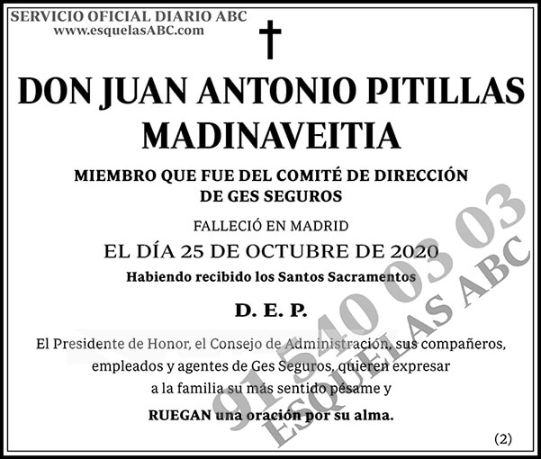 Juan Antonio Pitillas Madinaveitia