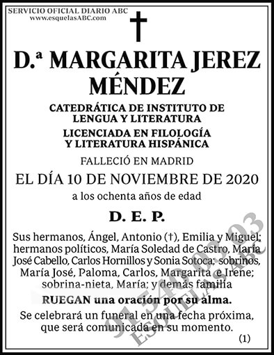 Margarita Jerez Méndez