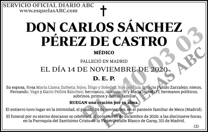 Carlos Sánchez Pérez de Castro