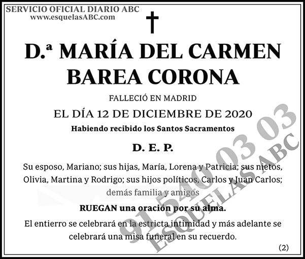 María del Carmen Barea Corona