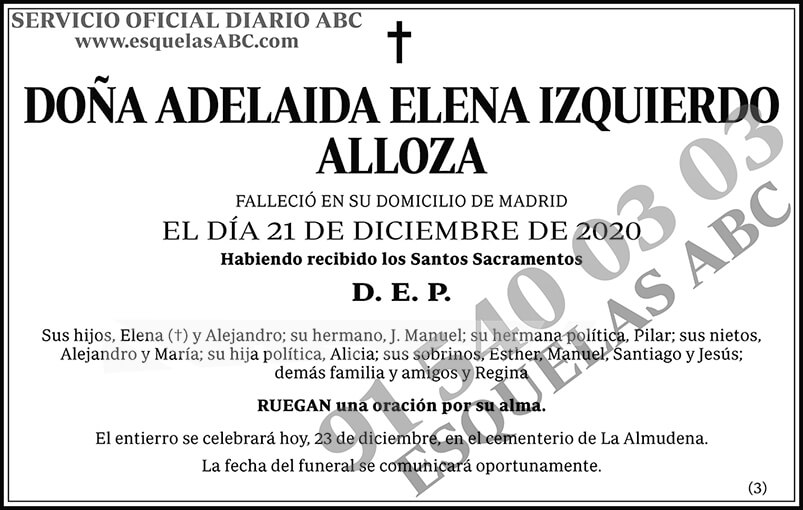 Adelaida Elena Izquierdo Alloza