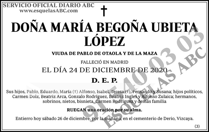 María Begoña Ubieta López