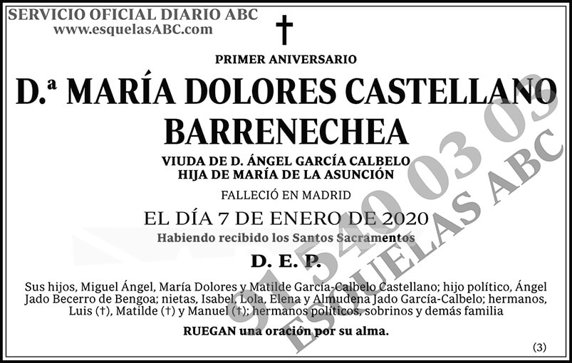 María Dolores Castellano Barrenechea