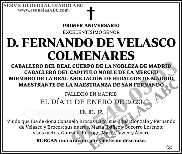 Fernando de Velasco Colmenares
