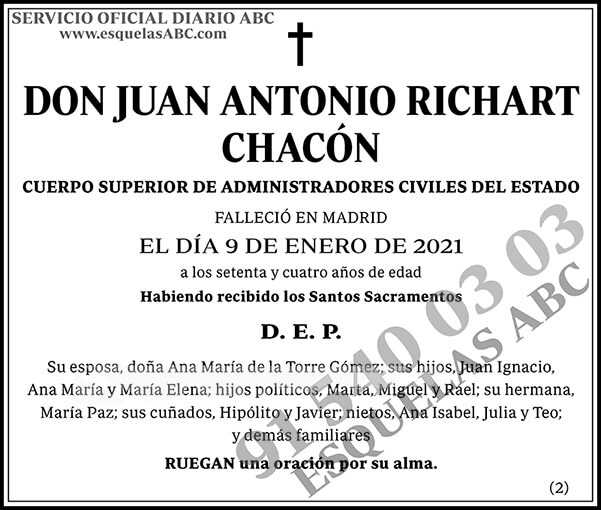 Juan Antonio Richart Chacón