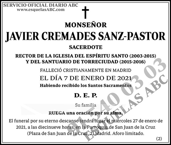 Javier Cremades Sanz-Pastor