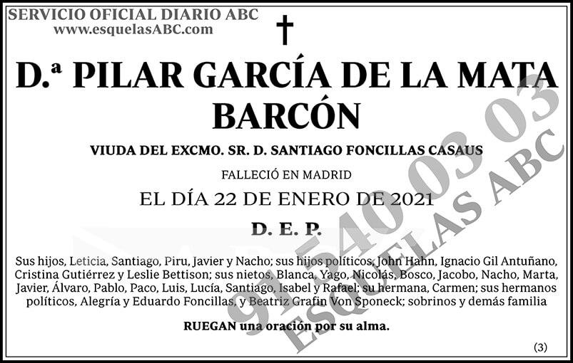 Pilar García de la Mata Barcón