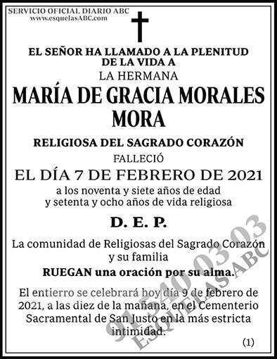 María de Gracia Morales Mora