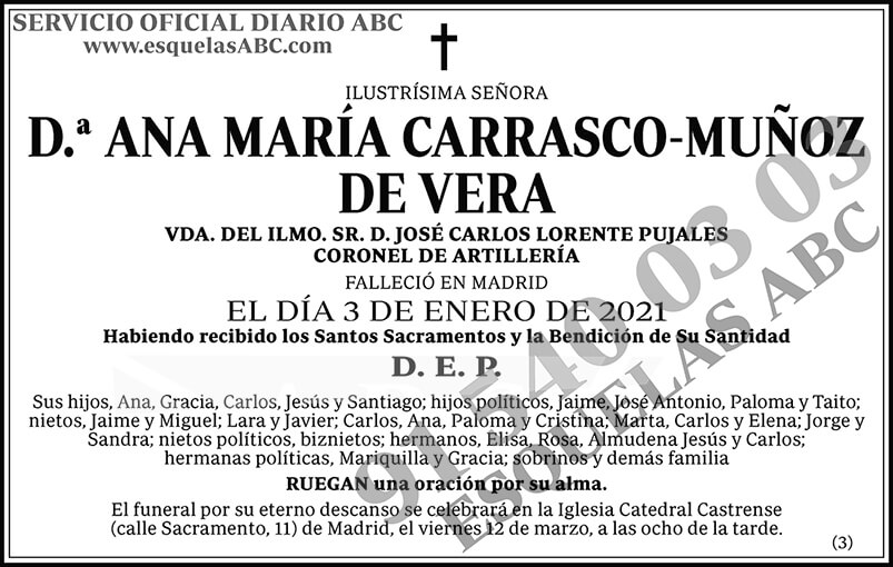 Ana María Carrasco-Muñoz de Vera