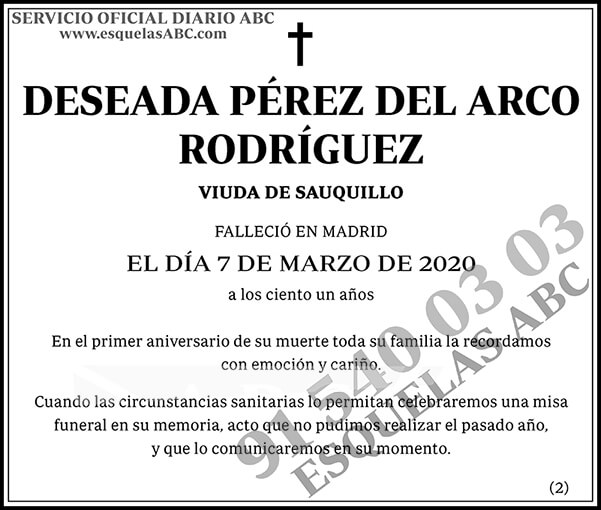Deseada Pérez del Arco Rodríguez