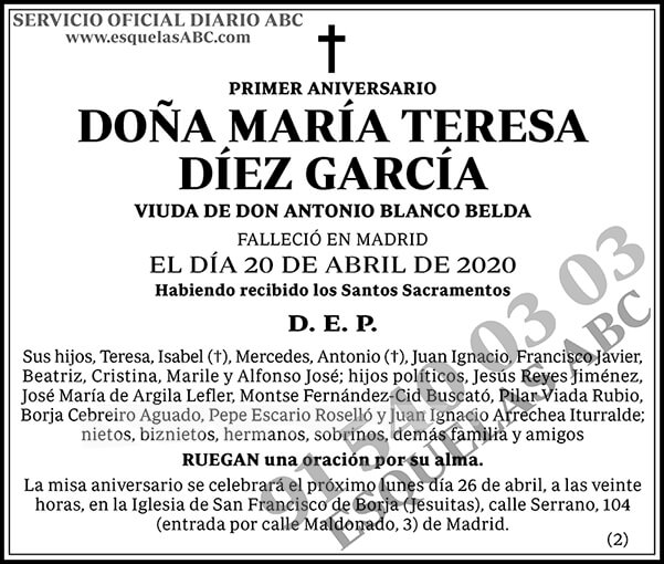 María Teresa Díez García