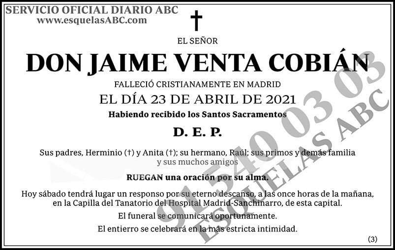 Jaime Venta Cobián