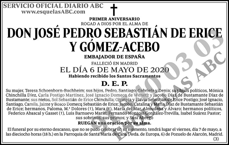 José Pedro Sebastián de Erice y Gómez-Acebo