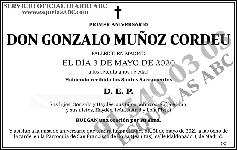 Gonzalo Muñoz Cordeu