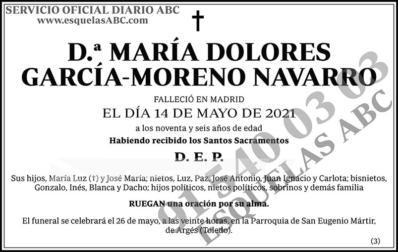 María Dolores García-Moreno Navarro