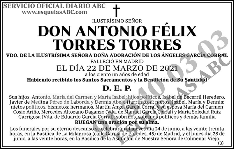 Antonio Félix Torres Torres