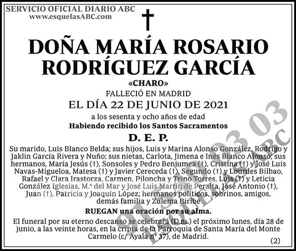 María Rosario Rodríguez García