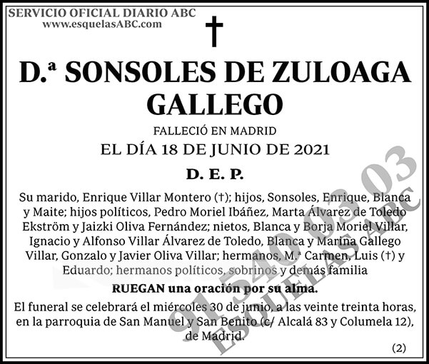 Sonsoles de Zuloaga Gallego