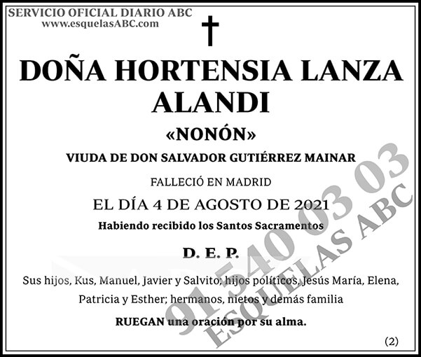 Hortensia Lanza Alandi