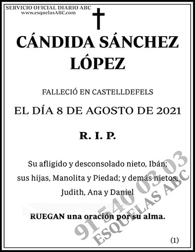 Cándida Sánchez López