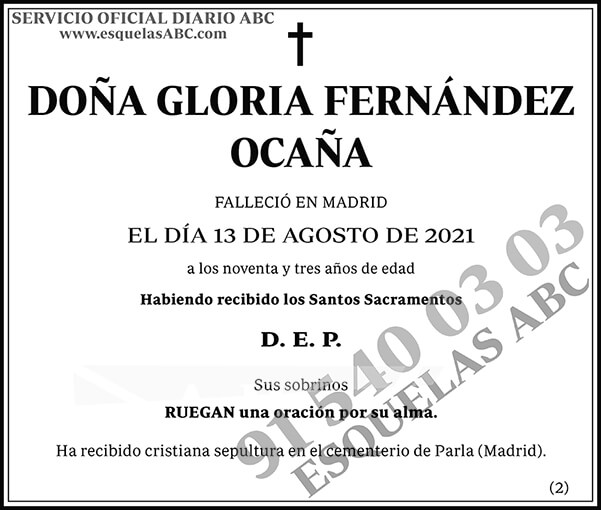 Gloria Fernández Ocaña