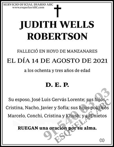 Judith Wells Robertson