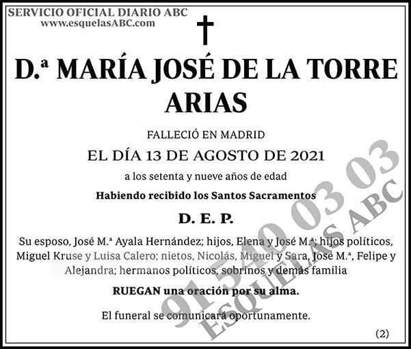 María José de la Torre Arias