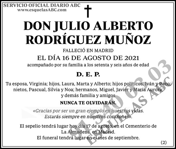 Julio Alberto Rodríguez Muñoz