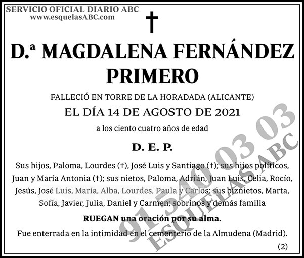 Magdalena Fernández Primero