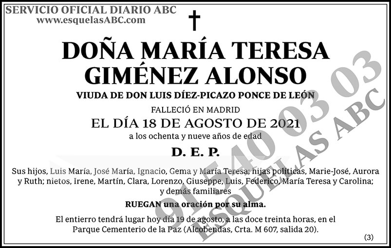 María Teresa Giménez Alonso