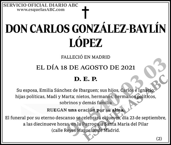 Carlos González-Baylín López