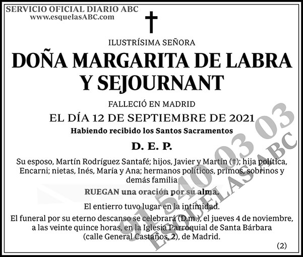 Margarita de Labra y Sejournant