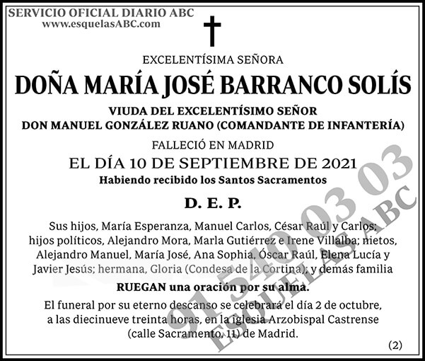 María José Barranco Solís