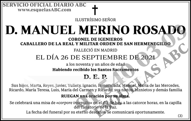 Manuel Merino Rosado
