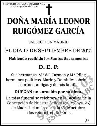 María Leonor Ruigómez García