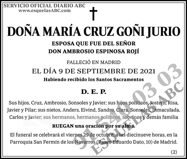 María Cruz Goñi Jurio
