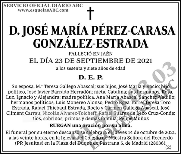 José María Pérez-Carasa González-Estrada