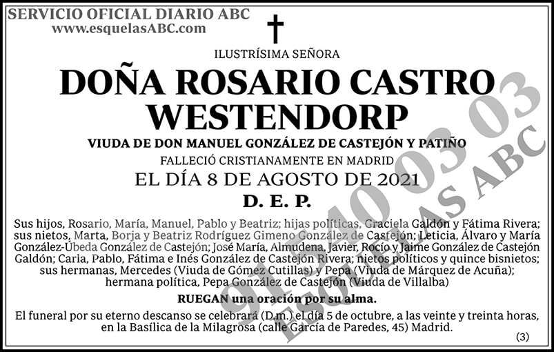Rosario Castro Westendorp