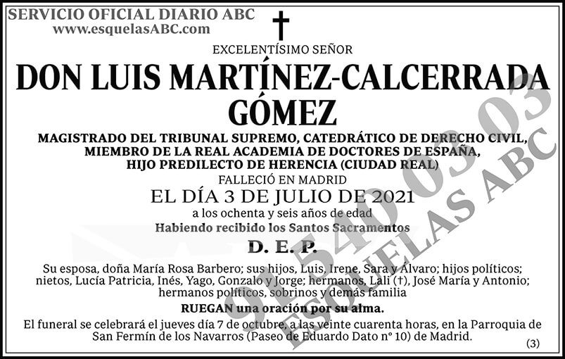 Luis Martínez-Calcerrada Gómez