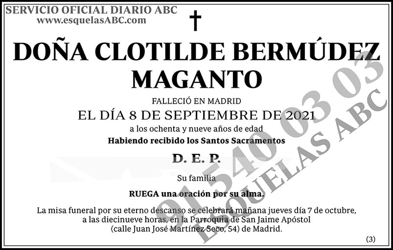 Clotilde Bermúdez Maganto