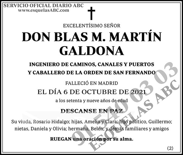 Blas M. Martín Galdona