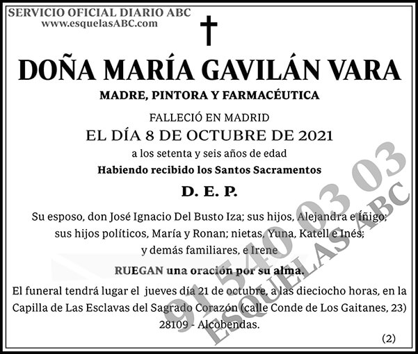 María Gavilán Vara