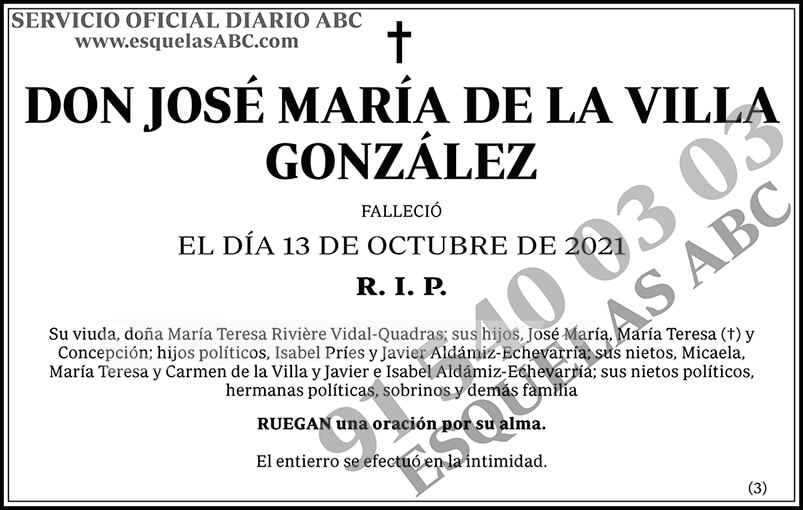José María de la Villa González