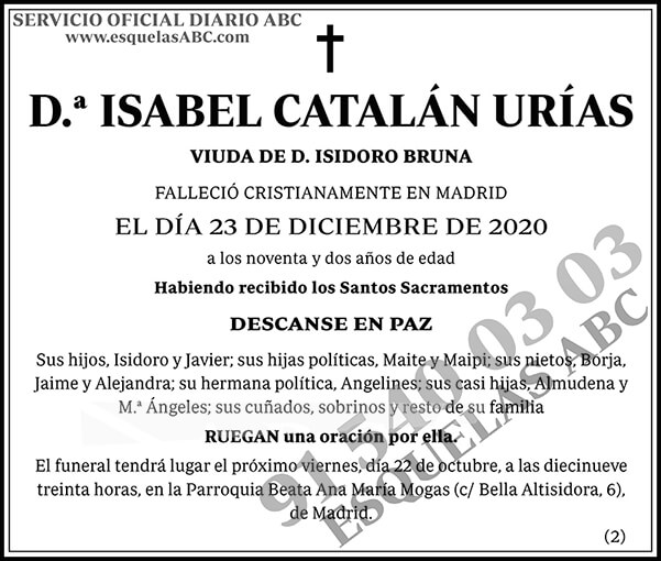 Isabel Catalán Urías