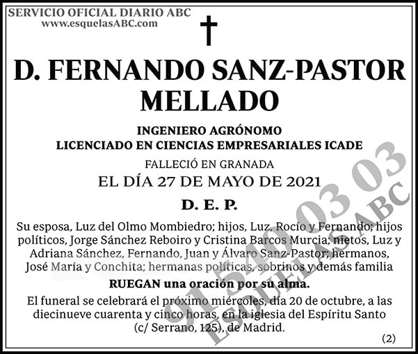 Fernando Sanz-Pastor Mellado