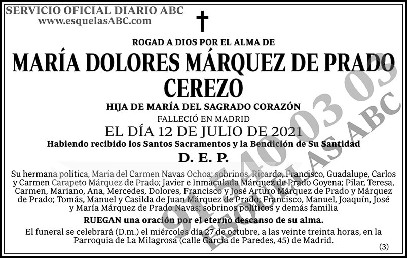 María Dolores Márquez de Prado Cerezo